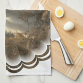 Samoyedの台所タオル キッチンタオル (四つ折り)