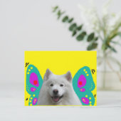 Samoyedの妖精Dogmother ポストカード (スタンド正面)