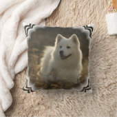 Samoyedの枕 クッション (ブランケット)