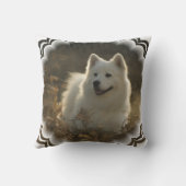 Samoyedの枕 クッション (裏面)