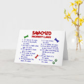 SAMOYEDの特性の法律2 カード (黄色い花)