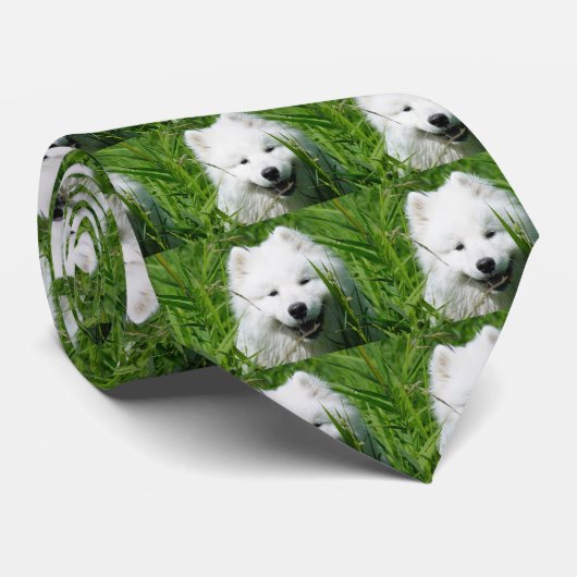 Samoyedの顔のタイ ネクタイ (ロール)
