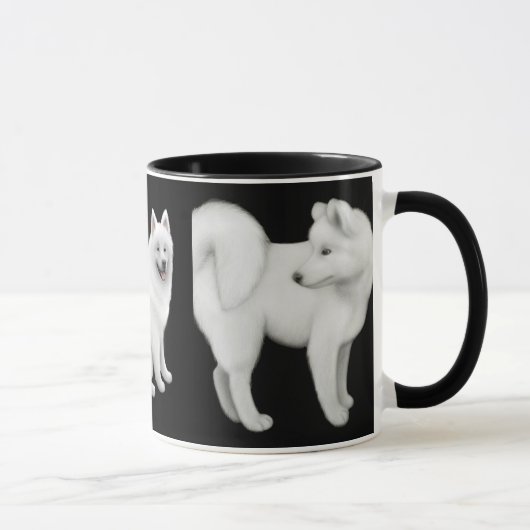 Samoyedは信号器のマグの後をつけます マグカップ (右)
