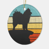 Samoyedオーナーレトロヴィンテージ60s 70s犬愛好家 セラミックオーナメント (左)