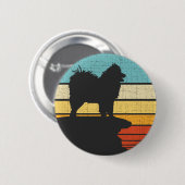 Samoyedオーナーレトロヴィンテージ60s 70s犬愛好家 缶バッジ (正面&裏面)