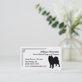 Samoyedシルエット 名刺 (スタンド正面)