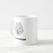 Samoyed犬のコーヒー・マグ- I愛私のSamoyed犬のマグ コーヒーマグカップ (正面左)