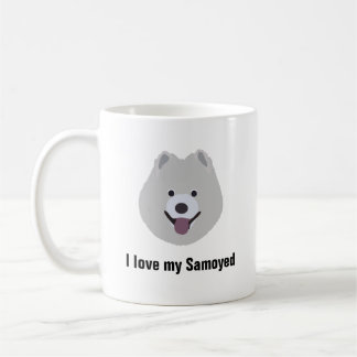 Samoyed犬のコーヒー・マグ- I愛私のSamoyed犬のマグ コーヒーマグカップ