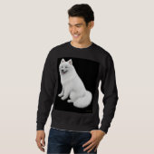 Samoyed犬のスエットシャツ スウェットシャツ (正面フル)