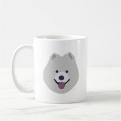 Samoyed犬のマグ コーヒーマグカップ (左)