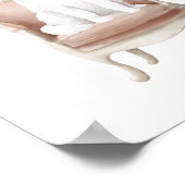 Samoyed犬の冠を王室の着て ポスター (角)