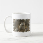 Samoyed犬の品種コーヒー・マグ コーヒーマグカップ (左)