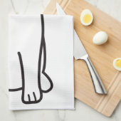 Samoyed犬の漫画 キッチンタオル (四つ折り)