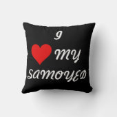 Samoyed装飾用クッション（2つのサイズとファブリックの選択） クッション (裏面)