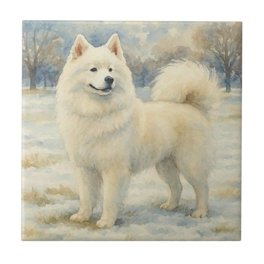 Samoyed タイル (正面)