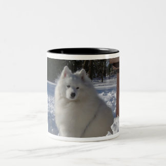 samoyed ツートーンマグカップ