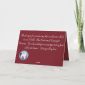 Samoyed 5X7折り畳みバレンタインカード サンキューカード (裏面)