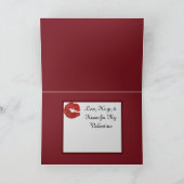 Samoyed 5X7折り畳みバレンタインカード サンキューカード (内部)