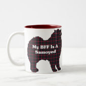 Samoyed BFFギフト ツートーンマグカップ (左)