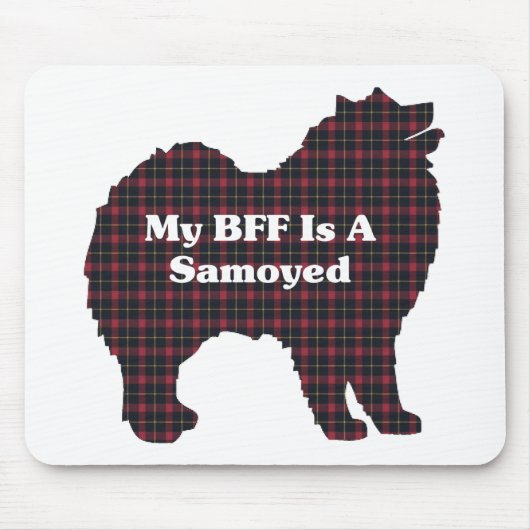 Samoyed BFFギフト マウスパッド (正面)