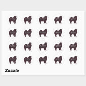 Samoyed BFFギフト ラウンドシール (シート)