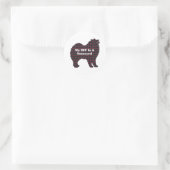 Samoyed BFFギフト ラウンドシール (バッグ)