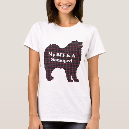 Samoyed BFFギフト Tシャツ (正面)