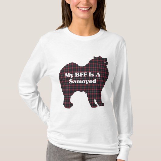 Samoyed BFFギフト Tシャツ (正面)