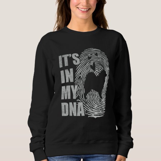 Samoyed DNA Dog Mom Dad Dog スウェットシャツ (正面)