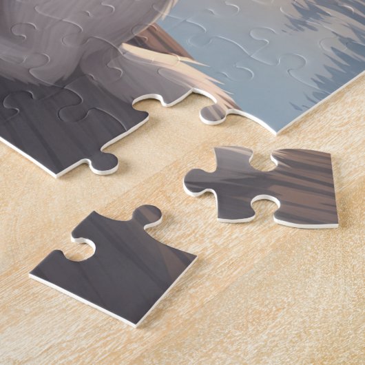 Samoyed Dog ジグソーパズル (側面)