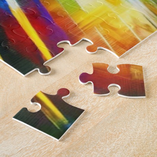 Samoyed Dog Acrylic Art Jigsaw Puzzle ジグソーパズル (側面)