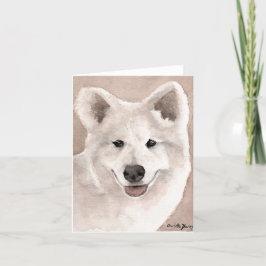 Samoyed Dog Artノートカード カード