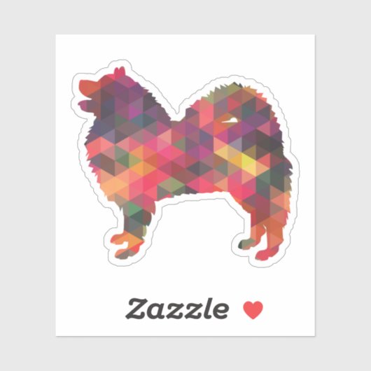 Samoyed Dog Breed Geo Silhouette 数々の シール (シート)