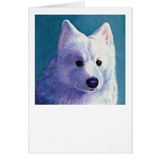 Samoyed Dog Card - "ブッダ" (正面)