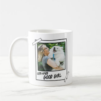 Samoyed Dog "Certified Good Boy"写真 コーヒーマグカップ