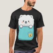 Samoyed Dog in your Pocket Dog   1 Tシャツ (正面)