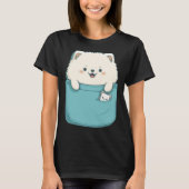 Samoyed Dog in your Pocket Dog   3 Tシャツ (正面)