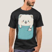 Samoyed Dog in your Pocket Dog 3 Tシャツ (正面)