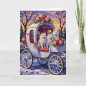 Samoyed Dog Valentine's Day  カード (正面)