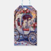 Samoyed Dog Valentine's Day  ギフトタグ (正面)