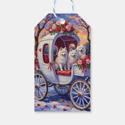 Samoyed Dog Valentine's Day  ギフトタグ (裏面)