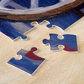 Samoyed Dog Valentine's Day  ジグソーパズル (側面)