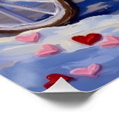 Samoyed Dog Valentine's Day  ポスター (コーナー)