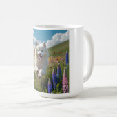 Samoyed Elegant Coffee Mug コーヒーマグカップ (正面右)