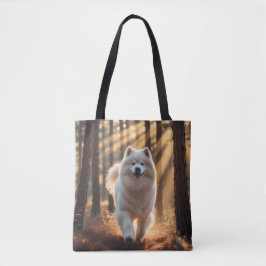 Samoyed Elegant Shoulder Tote Bag トートバッグ