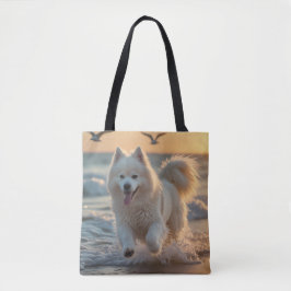 Samoyed Elegant Shoulder Tote Bag トートバッグ