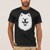 Samoyed Fan Gear: Pop Art Jersey Style Tシャツ (正面)