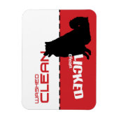 Samoyed Husky犬の食洗機マグネット – クリッククリーン マグネット (縦)