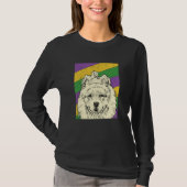 Samoyed Jester Mardi Gras Dog Mom or Dad Tシャツ (正面)