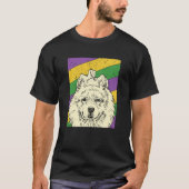 Samoyed Jester Mardi Gras Dog Mom or Dad Tシャツ (正面)